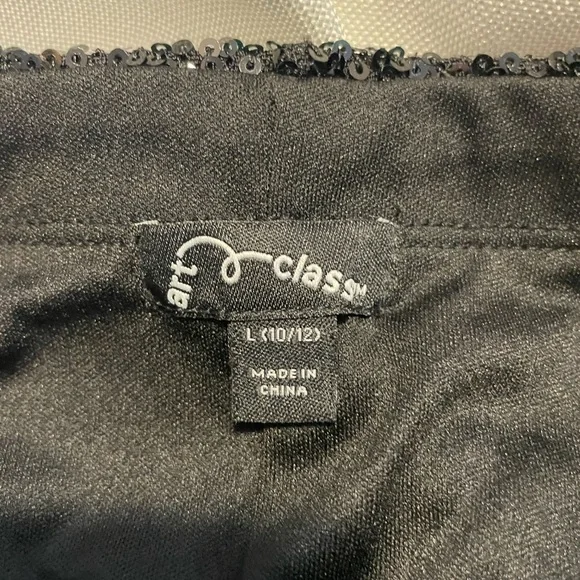 Girls/woman Art Class Black Sequin Mini Skirt - Picture 2 of 7